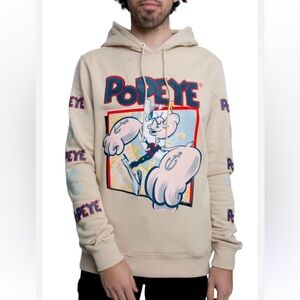 Popeye Maxima Popeye’s Graphic Beige Hoodie - XL